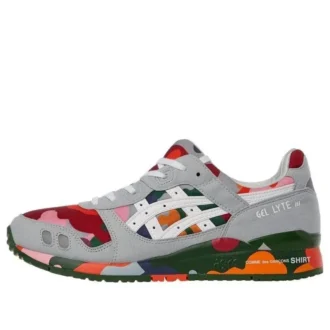 Asics x COMME des GARCONS Shirt Gel-Lyte 3 “Grey Red Multicolor”