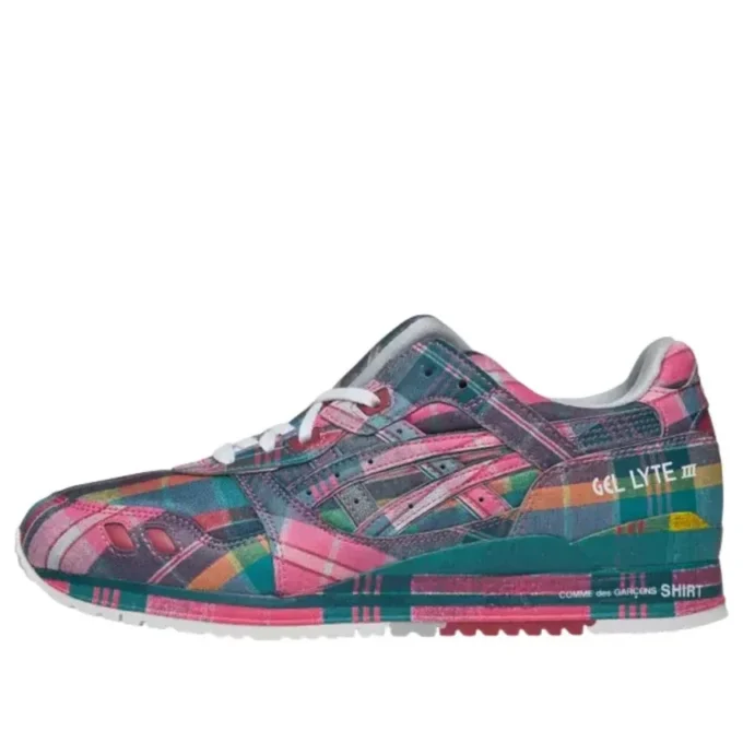 Asics x COMME des GARCONS SHIRT Gel-Lyte III “07 Remastered “Pink Plaid”