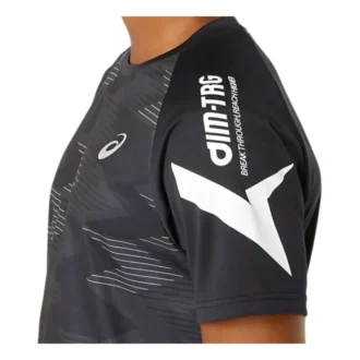 Camicia a maniche corte con grafica A-I-M Dry “Performance Black”