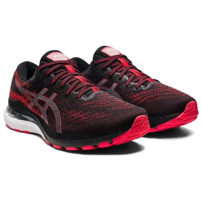 Gel-Kayano 28 4E Wide “Black Electric Red”