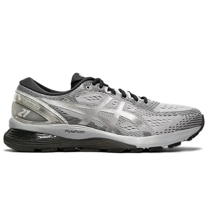 Gel-Nimbus 21 Platinum “Sheet Rock Silver”