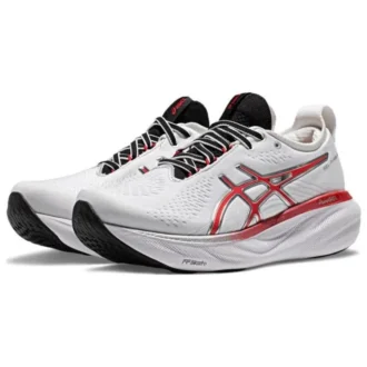 Gel-Nimbus 25 “White Classic Red”