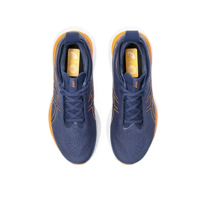 Gel-Nimbus 25 Wide “Deep Ocean Bright Orange”