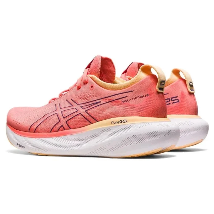 Gel-Nimbus 25 Wide “Papaya Dusty Purple”