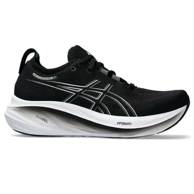 Gel-Nimbus 26 Wide “Black Graphite Grey”