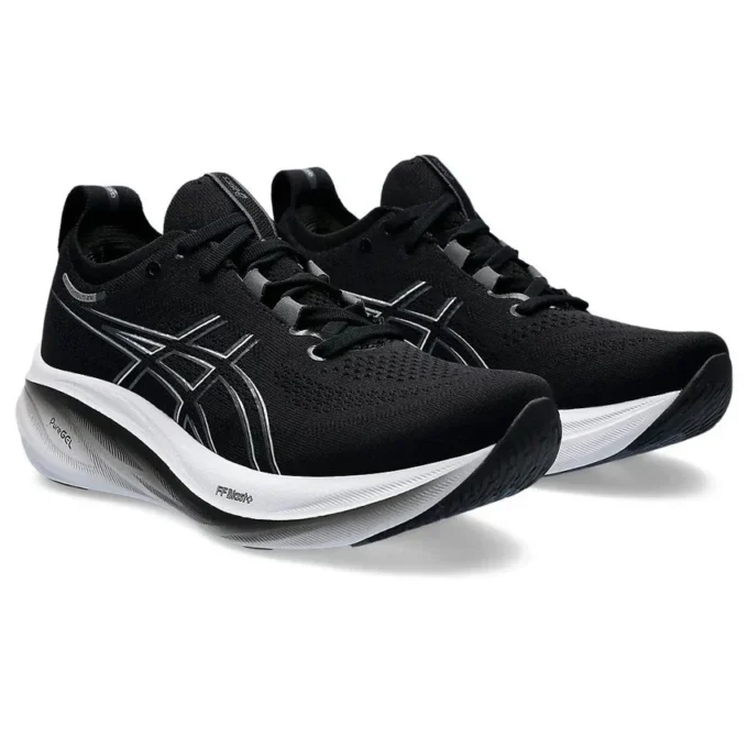 Gel-Nimbus 26 Wide “Black Graphite Grey”