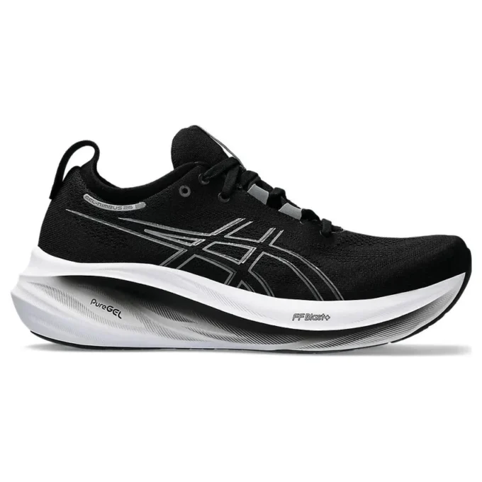 Gel-Nimbus 26 Wide “Black Graphite Grey”