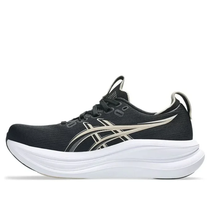 Gel-Nimbus 28 D Wide “Black Feather Grey”