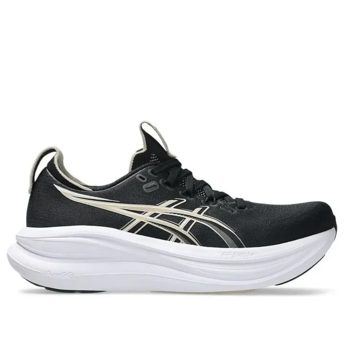 Gel-Nimbus 28 D Wide “Black Feather Grey”