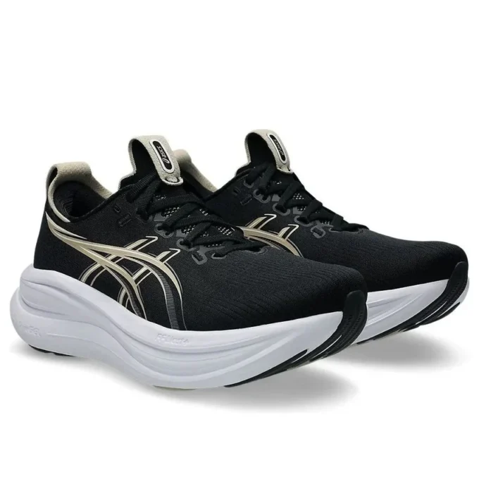 Gel-Nimbus 28 D Wide “Black Feather Grey”