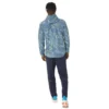 Giacca in tessuto idrorepellente con grafica “Blue Green”