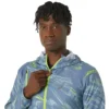 Giacca in tessuto idrorepellente con grafica “Blue Green”