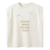 Logo Vest “White Beige”
