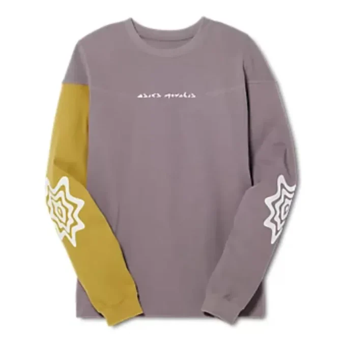 Maglia a maniche lunghe Novalis Bixance “Pewter Purple Medallion Yellow”