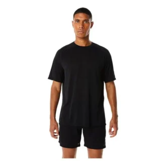 Maglietta a maniche corte in jacquard Actibreeze “Black”