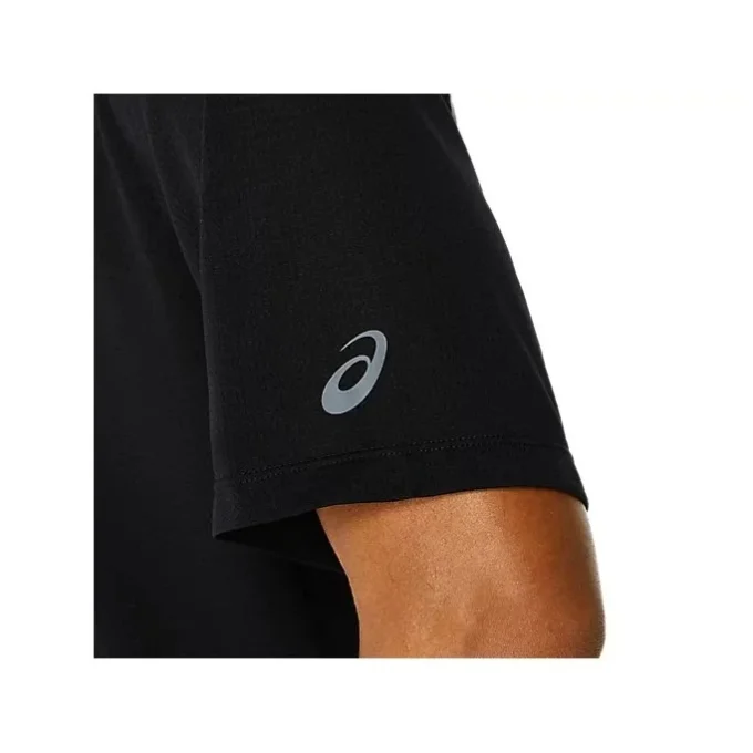 Maglietta a maniche corte in jacquard Actibreeze “Black”