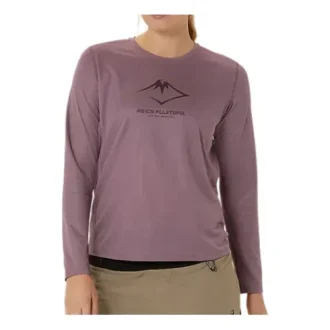 Maglietta a maniche lunghe con logo Fujitral “Dusty Mauve”