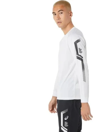 Maglietta a maniche lunghe con logo “White”