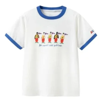 Maglietta casual stampata “White Blue”