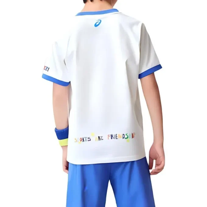 Maglietta casual stampata “White Blue”