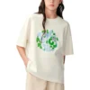 Maglietta con logo a tema Terra “Bianco”