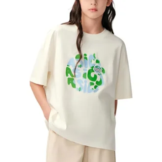Maglietta con logo a tema Terra “Bianco”