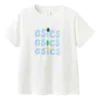 Maglietta con logo a tre file “White Blue”