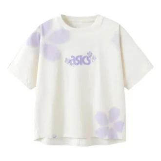 Maglietta con logo e fiori “White”