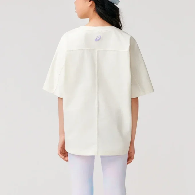 Maglietta con logo e fiori “White”