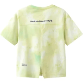 Maglietta con logo “Green Yellow White”