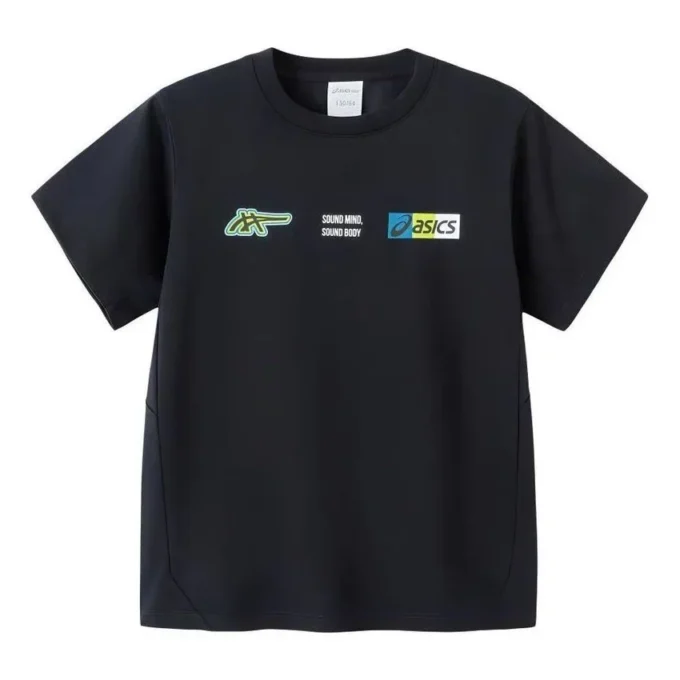 Maglietta con logo multiplo “Black”