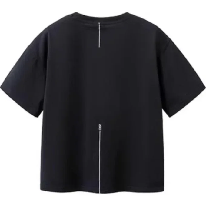 Maglietta con logo multiplo “Black”
