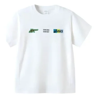 Maglietta con logo multiplo “White”
