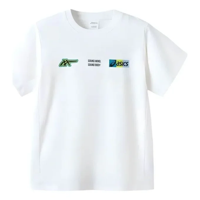 Maglietta con logo multiplo “White”