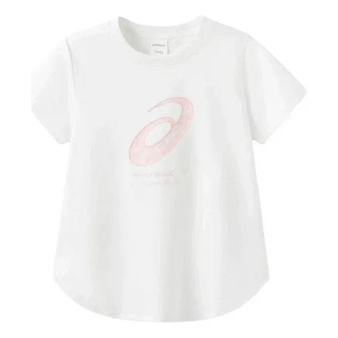 Maglietta con logo “White Pink”