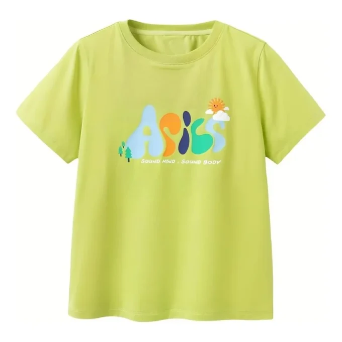 Maglietta con stampa grafica del logo “Green”