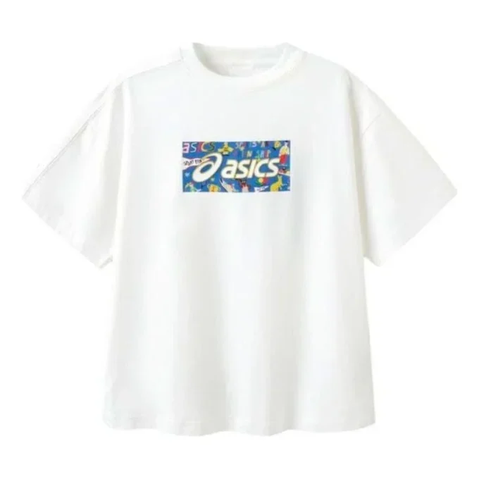 Maglietta con stampa logo “White Blue”
