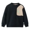 Maglione a blocchi di colore “Black Beige”