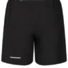 Pantaloncini con logo e tasca posteriore con zip “Black”