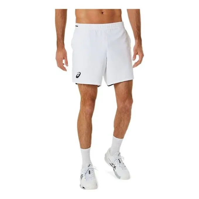 Pantaloncini da tennis da 7 pollici “Brilliant White”