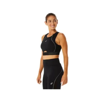 Reggiseno da allenamento con inserti in mesh “Black”