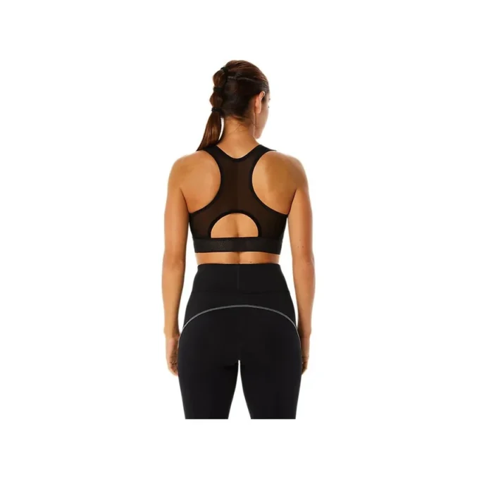 Reggiseno da allenamento con inserti in mesh “Black”