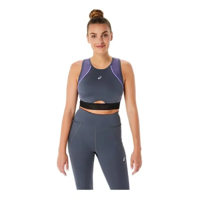 Reggiseno da allenamento con inserti in rete “Carrier Grey”