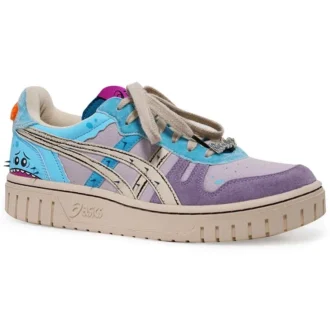Rick and Morty x Asics Court-MZ Sneakers unisex Blu/Viola