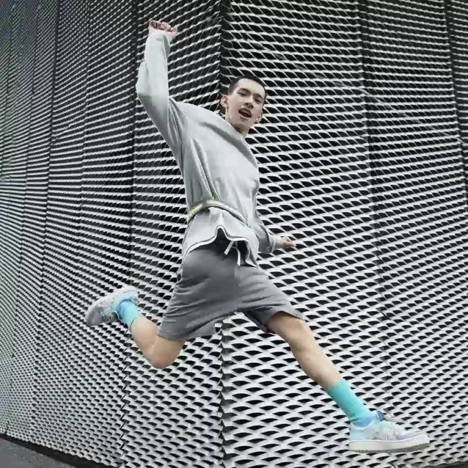 Rick and Morty x Asics Court-MZ Sneakers unisex Blu/Viola