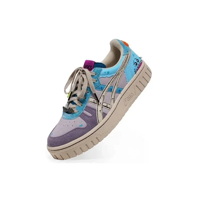 Rick and Morty x Asics Court-MZ Sneakers unisex Blu/Viola