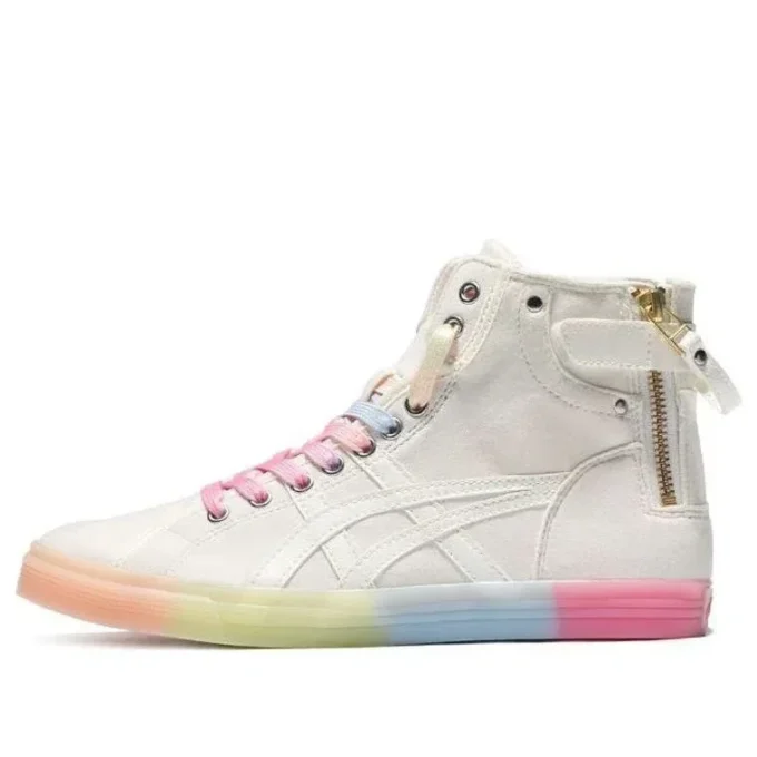 Scarpa da basket alta casual retrò Double Clutch Milk White “White Pink”