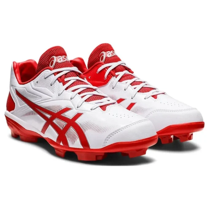 Scarpe da baseball con tacchetti Star Shine III “Bianco Rosso”