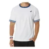 Top classico a maniche corte “White Blue”